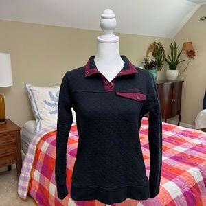 Women's Spyder Long Sleeve Black / Purple Pullover Sweater Size Small / Medium